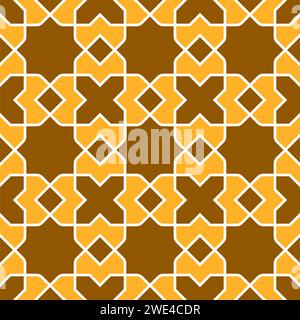 Motif géométrique sans couture dans le style arabe Zellij Illustration de Vecteur