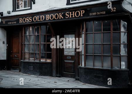 Ross Old Bookshop, Ross on Wye, Herefordshire. Banque D'Images