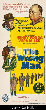 The Wrong Man (Warner Bros., 1957) Henry Fonda, Vera Miles. Un film d'Hitchcock. Ne convient pas aux enfants Banque D'Images