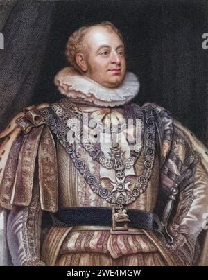 Prince Auguste Frédéric Duc d'York und Albany 1763 à 1827 deuxième fils du roi George III, Historisch, digital restaurierte Reproduktion von einer Vorlage aus dem 19. Jahrhundert, Date d'enregistrement non indiquée Banque D'Images