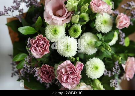 Bouquet de belles fleurs en gros plan Banque D'Images