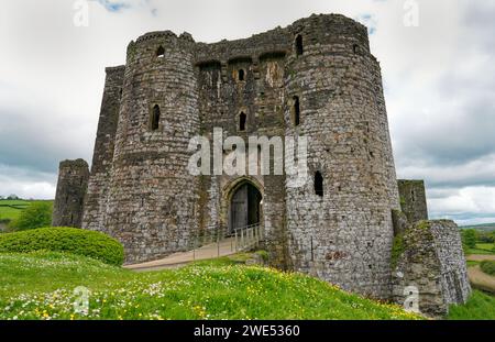 Grande-Bretagne, pays de Galles, Carmarthenshire, château de Kidwelly près de Tenby Banque D'Images