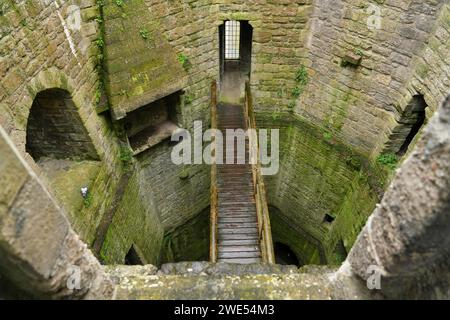 Royaume-Uni, nord-ouest du pays de Galles, tour du château de Caernarfon Banque D'Images