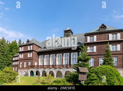 Libuse Spa House dans la ville thermale de Karlova Studánka dans les montagnes de Jeseníky en Silésie morave en République tchèque Banque D'Images