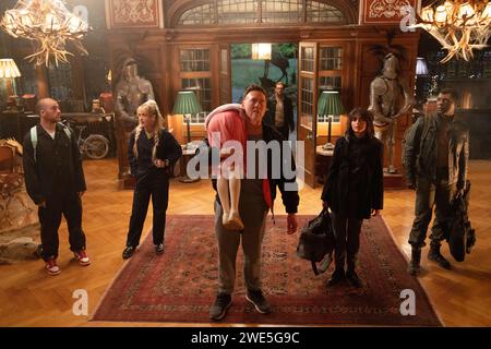 Abigail film Alisha Weir, Angus Cloud, Kathryn Newton, Banque D'Images