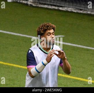 Oriam Sports Centre Edinburgh.Scotland, Royaume-Uni. 23 janvier 2024. Scotland Rugby séance d'entraînement pour le match des six Nations contre le pays de Galles. Crédit : eric mccowat/Alamy Live News Banque D'Images