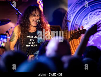 British Lion fondée par Steve Harris de Iron Maiden, UK Tour, Chinnerys, Southend-on-Sea, Essex © Clarissa Debenham (film Free Photography) / Alamy Banque D'Images