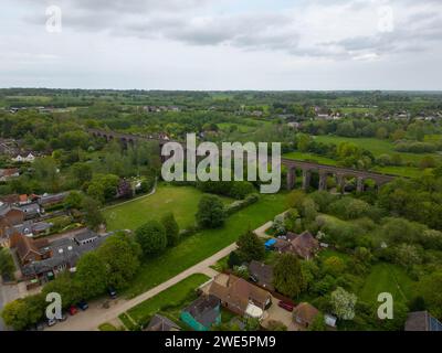 Le viaduc de Chappel près de Colchester Essex Banque D'Images