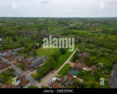 Le viaduc de Chappel près de Colchester Essex Banque D'Images