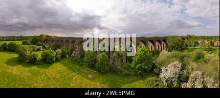 Le viaduc de Chappel près de Colchester Essex Banque D'Images