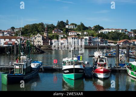 Saint Jean de Luz, Côte des Basques, France Banque D'Images