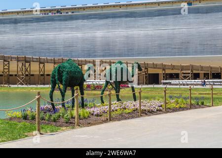 Réplique grandeur nature de Noé's Ark at the Ark Encounter, attraction à thème historique près de Williamstown, Kentucky Banque D'Images