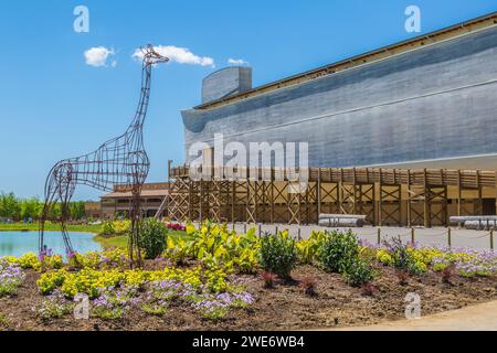 Réplique grandeur nature de Noé's Ark at the Ark Encounter, attraction à thème historique près de Williamstown, Kentucky Banque D'Images