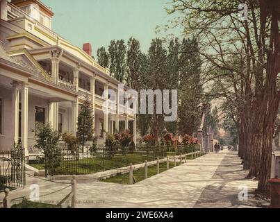 The Beehive House, Salt Lake City, Utah 1900. Banque D'Images