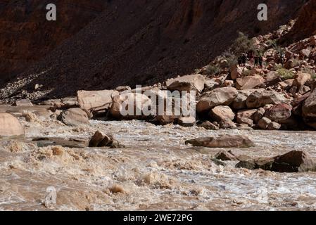 Big Drop #3 (alias Satan Gut) sur le fleuve Colorado, Cataract Canyon, Utah. Banque D'Images