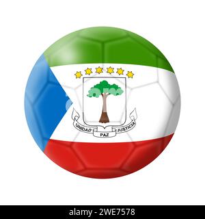 Illustration de football ballon de football de Guinée équatoriale Banque D'Images