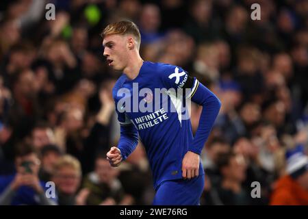 Stamford Bridge, Chelsea, Londres, Royaume-Uni. 23 janvier 2024. Carabao Cup football, demi-finale, deuxième étape, Chelsea contre Middlesbrough ; Cole Palmer de Chelsea crédit : action plus Sports/Alamy Live News Banque D'Images