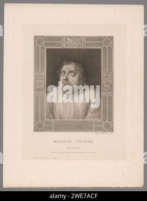 DoodportTtert Van Martin Luther, Edouard Schuler, d'après Lucas Crancha (i), 1816 - 1882 papier de Stuttgart. gravure sur acier de personnages historiques Banque D'Images