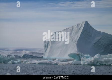 Icebergs entre l'île James Ross et l'île Snow Hill Banque D'Images