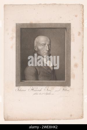 Portrait van Johann Heinrich Jung-Stilling, Leonhard Schlemmer, d'après Johann Heinrich Schröder, 1810 impression Nuremberg papier personnages historiques Banque D'Images