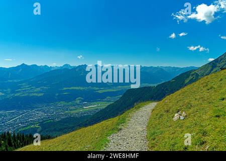 Panoramablick, Innsbruck, Fluß, Auberge Banque D'Images