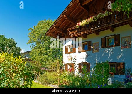 Haus, typisch, Ehrhartler Hof, Garten, Wandbilder Banque D'Images