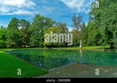 Schloss Hellbrunn, Hellbrunner Park, Wasserbecken Banque D'Images