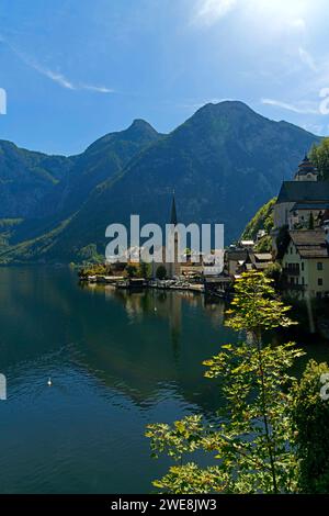 Ortsansicht, Hallstätter See Banque D'Images