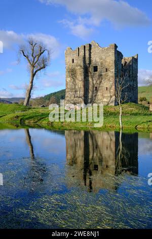 Château de Hopton, Shropshire, Royaume-Uni Banque D'Images