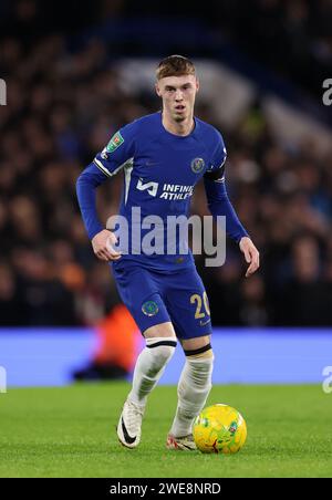 Londres, Royaume-Uni. 23 janvier 2024. Cole Palmer de Chelsea pendant le match de la coupe Carabao à Stamford Bridge, Londres. Le crédit photo devrait se lire : David Klein/Sportimage crédit : Sportimage Ltd/Alamy Live News Banque D'Images