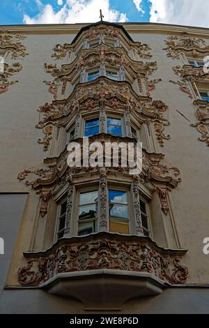 Helbinghaus, Wandmalereien, Fußgängerzone Banque D'Images