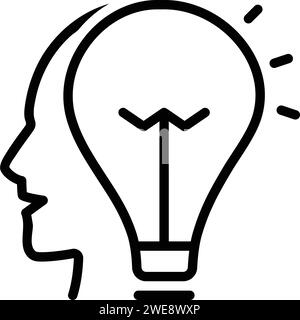 Icône pour idée, opinion Illustration de Vecteur