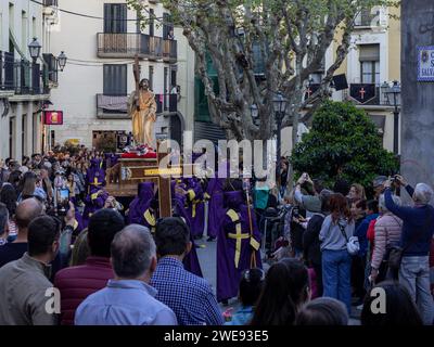 Image de notre Père Jésus de Nazareth de Huesca. Pâques. Fraternité de Huesca Banque D'Images