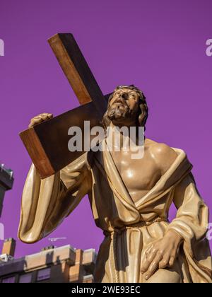 Image de notre Père Jésus de Nazareth de Huesca. Pâques. Fraternité de Huesca Banque D'Images