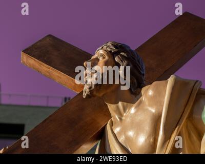 Image de notre Père Jésus de Nazareth de Huesca. Pâques. Fraternité de Huesca Banque D'Images