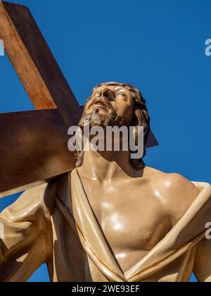 Image de notre Père Jésus de Nazareth de Huesca. Pâques. Fraternité de Huesca Banque D'Images