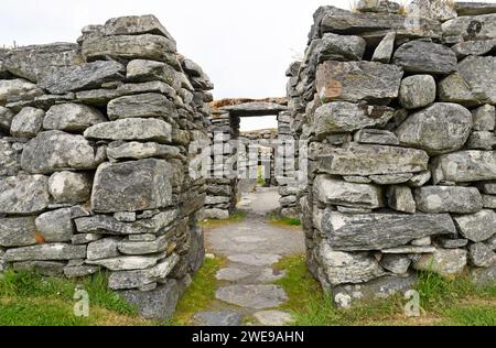 Arnol Blackhouse sur l'île de Lewis, Hébrides extérieures, Écosse Banque D'Images