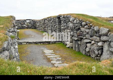 Arnol Blackhouse sur l'île de Lewis, Hébrides extérieures, Écosse Banque D'Images