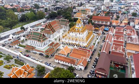 Loha Prasat au Wat Ratchanatdaram, temple bouddhiste, Bangkok, Thaïlande Banque D'Images