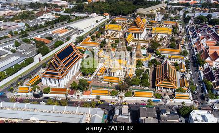 Wat Pho, temple bouddhiste, Bangkok, Thaïlande Banque D'Images