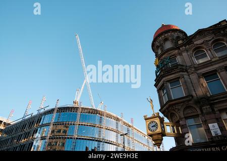 Newcastle upon Tyne : 15 janvier 2024 : Pilgrim Street Development in Newcastle City Centre Banque D'Images