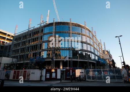 Newcastle upon Tyne : 15 janvier 2024 : Pilgrim Street Development in Newcastle City Centre Banque D'Images