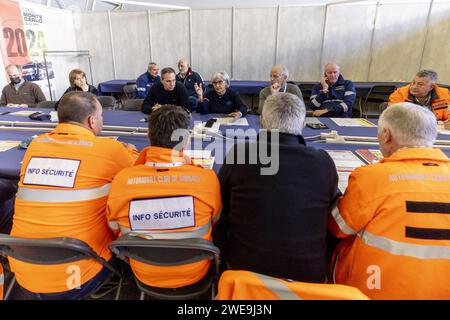 Ambiance lors du Rallye automobile Monte Carlo 2024, 1e manche du Championnat du monde des voitures de rallye WRC 2024, du 25 au 28 janvier 2024 à Monte Carlo, Monaco Banque D'Images