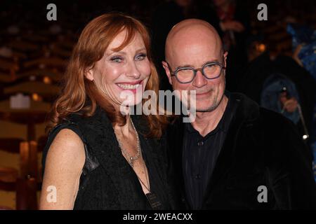 Bayerischer Filmpreis 2023 Andrea Sawatzki mit Ehemann Christian Berkel. Verleihung des 45. Bayerischen Filmpreises 2023 am 19.01.2024 im Prinzregententheater à Münche. Bayern, Deutschland. *** Prix du film bavarois 2023 Andrea Sawatzki avec son mari Christian Berkel Présentation du Prix du film bavarois 45 2023 le 19 01 2024 au Prinzregententheater de Munich en Bavière, Allemagne Banque D'Images