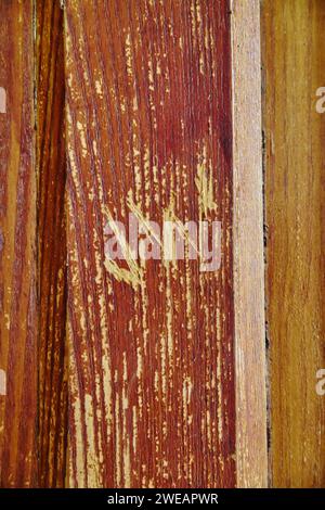 Gros plan à texture de grain de bois vieilli rustique Banque D'Images