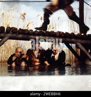 Polly oder Die bataille am Bluewater Creek, Fernsehfilm nach dem Stück von John gay, Deutschland 1975, Regie : Jürgen Flimm, Darsteller : Heinz Baumann (Mitte) Banque D'Images