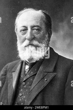 Charles-Camille Saint-Saëns (1835 – 1921) compositeur, chef d'orchestre et pianiste français Banque D'Images