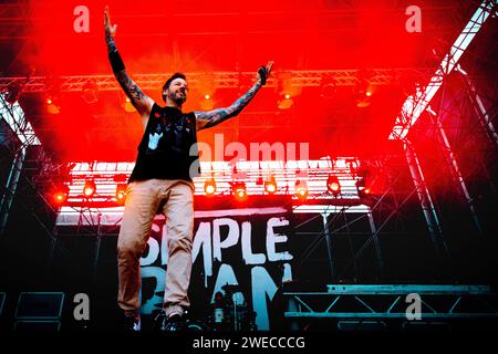 Italie 03 juin 2023 simple Plan Live at Slam Dunk Italy Festival Bellaria-Igea Marina © Andrea Ripamonti / Alamy Banque D'Images