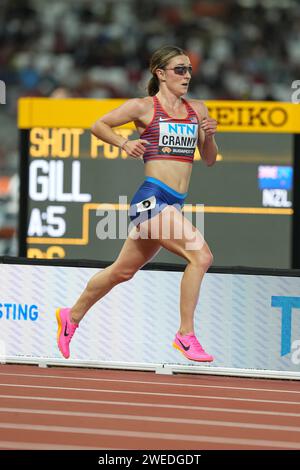 Elise CRANNY participant au 10,000 mètres aux Championnats du monde d'athlétisme à Budapest 2023. Banque D'Images