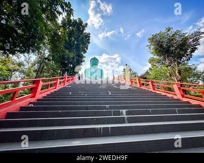 Wat Doi Prachan Mae Tha à Lapmpang, Thaïlande Banque D'Images